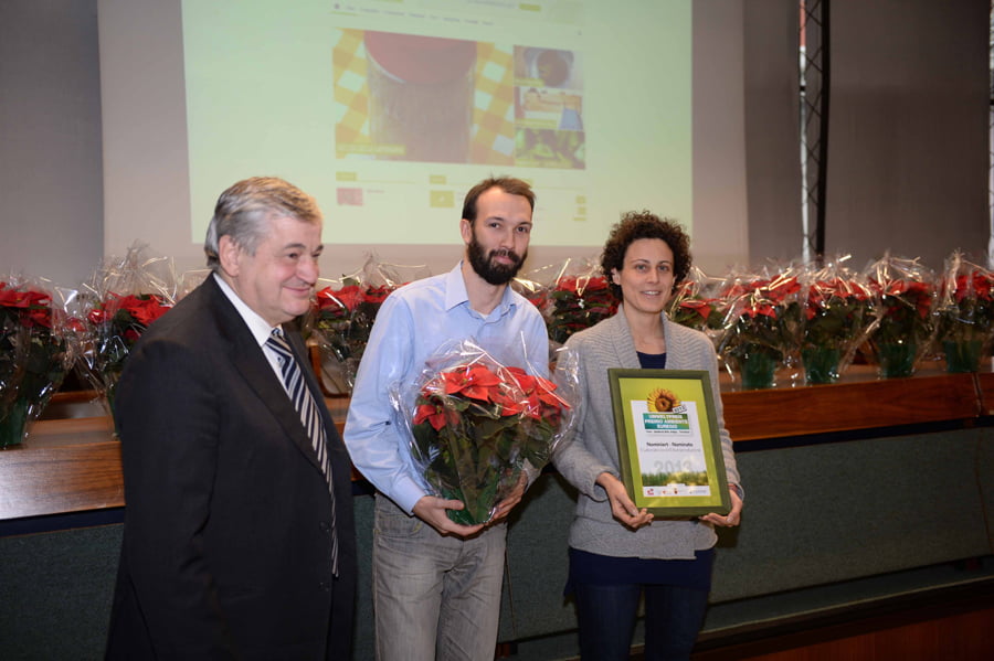 Il Laboratorio dell'autoproduzione Premio Ambiente Euregio 2013 consegnati a Trento nella sala di rappresentanza della Regione (Foto Dino Panato)